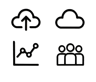 Cloud sync, storage, analytics, and sharing